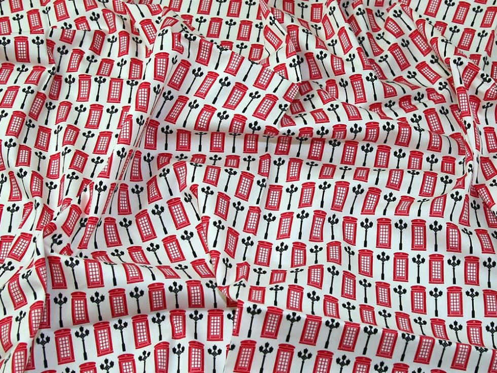 John Louden Ivory 100% Cotton Poplin Fabric