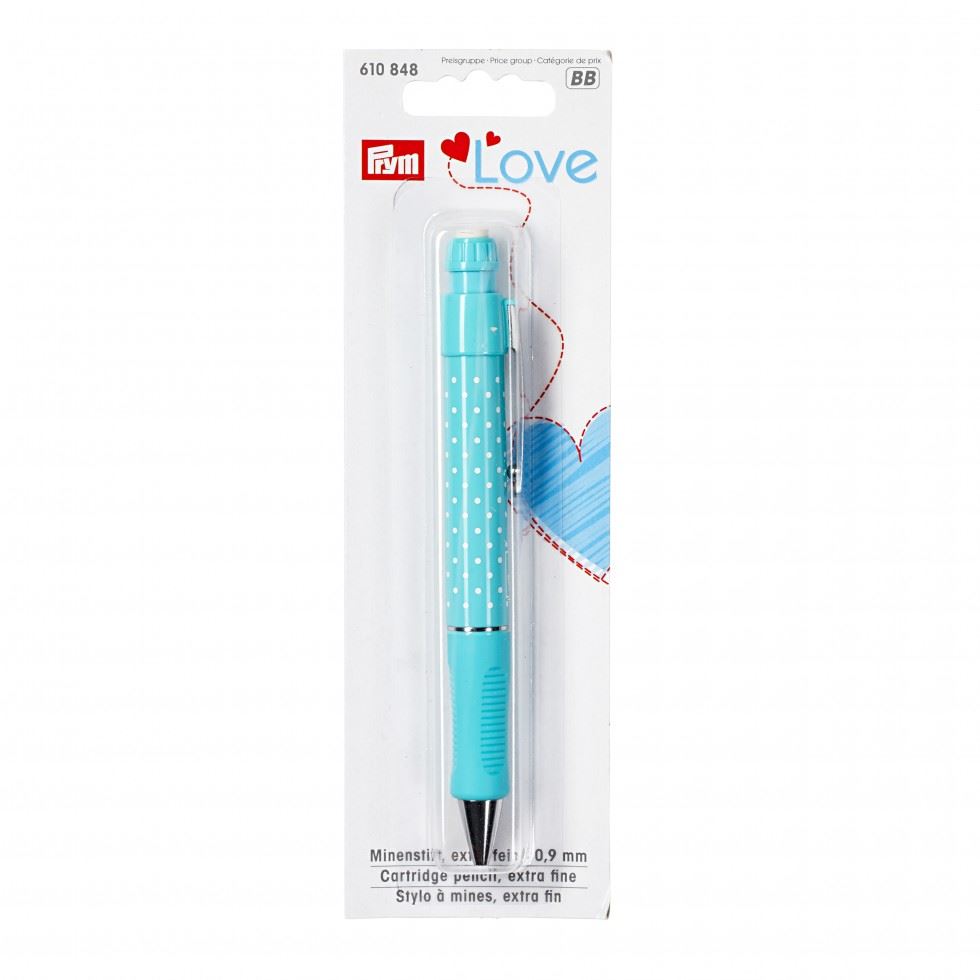 Prym Turquoise Love Extra Fine Cartridge Pencil