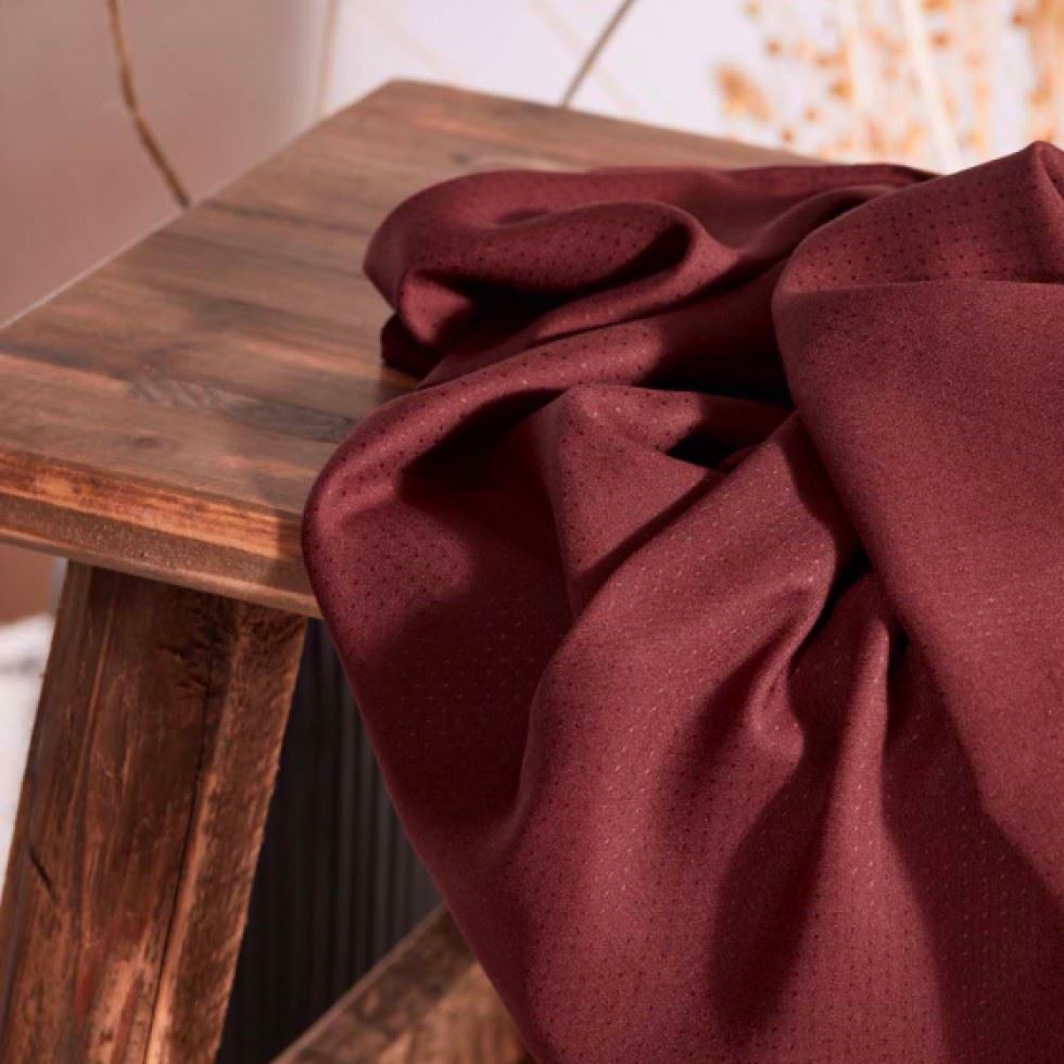 Atelier Brunette Viscose Dobby Fabric Rust