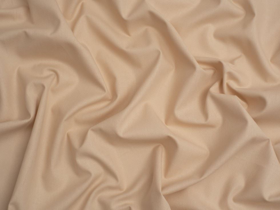 Minerva Core Range Baby Soft Cotton Poplin Fabric Cream
 