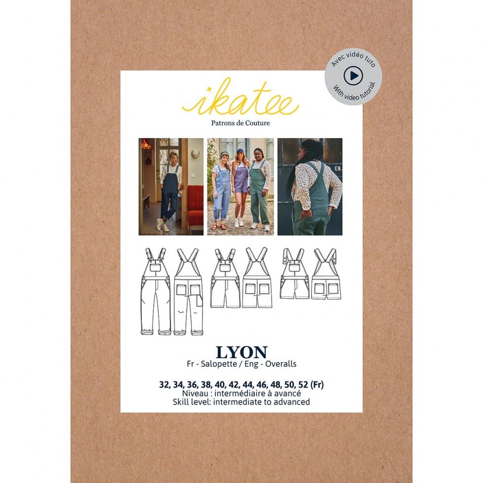 Ikatee Women's Sewing Pattern Lyon Overalls