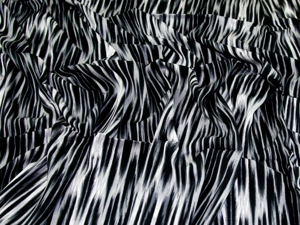 Grey Deadstock Viscose Twill Fabric