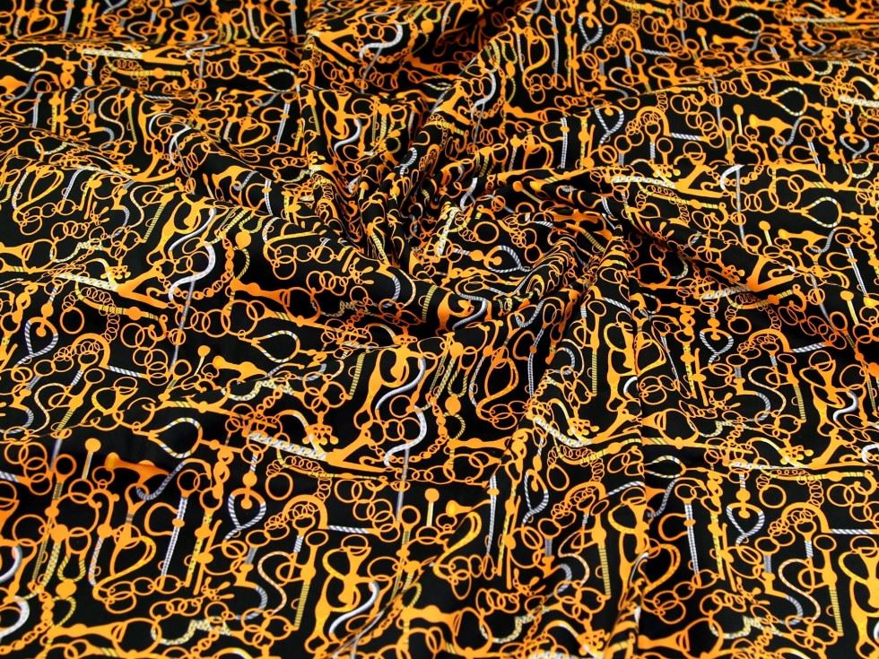 Black Deadstock 100% Cotton Poplin Fabric