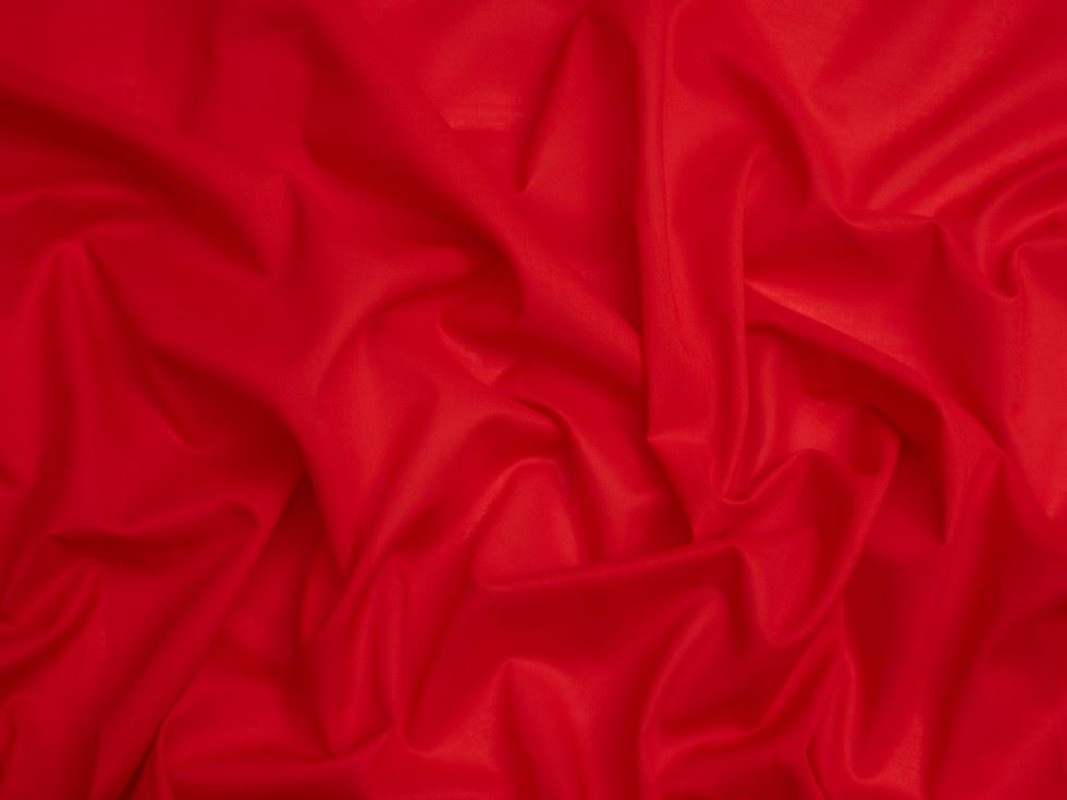 Minerva Core Range Red 100% Cotton Lawn Fabric