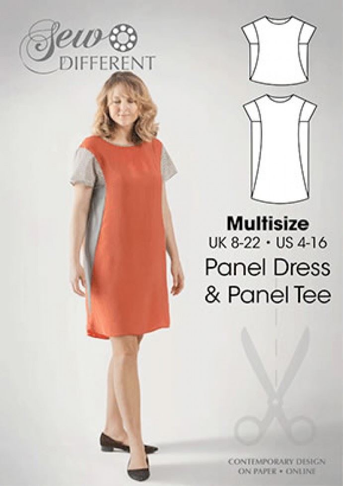Sew Different Paper Sewing Pattern Panel Dress & Tee
 