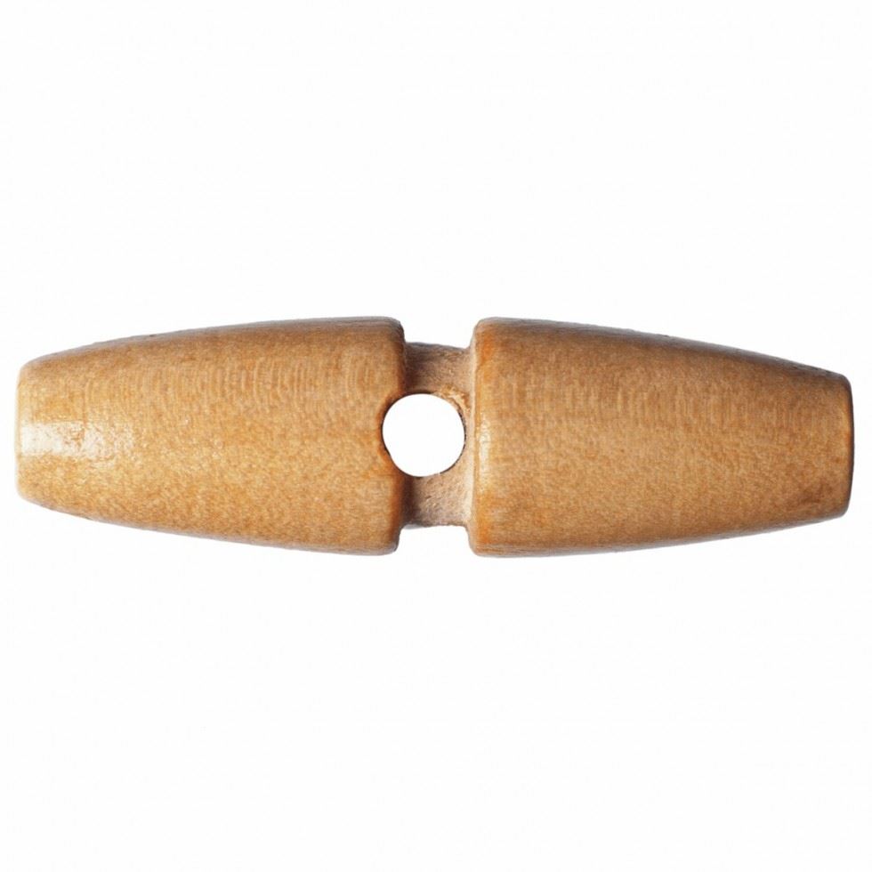 Hemline Light Natural Chunky Wood Toggles