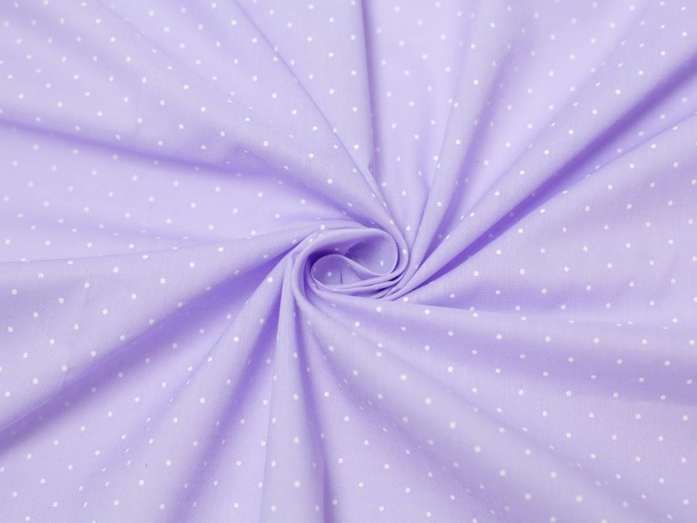 Minerva Core Range Lilac Printed Polycotton Fabric