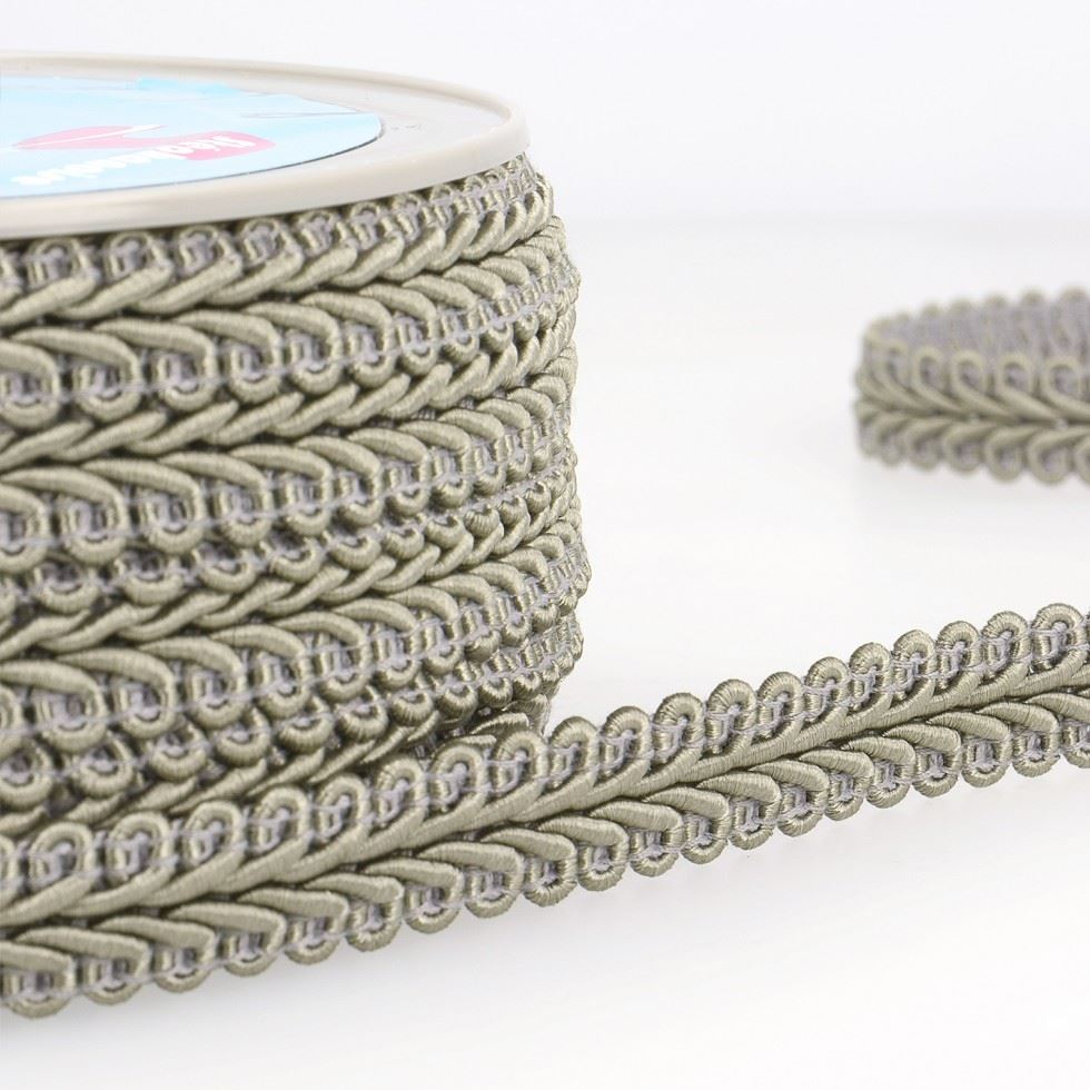 Stephanoise Gimp Braid Trim Light Grey
 