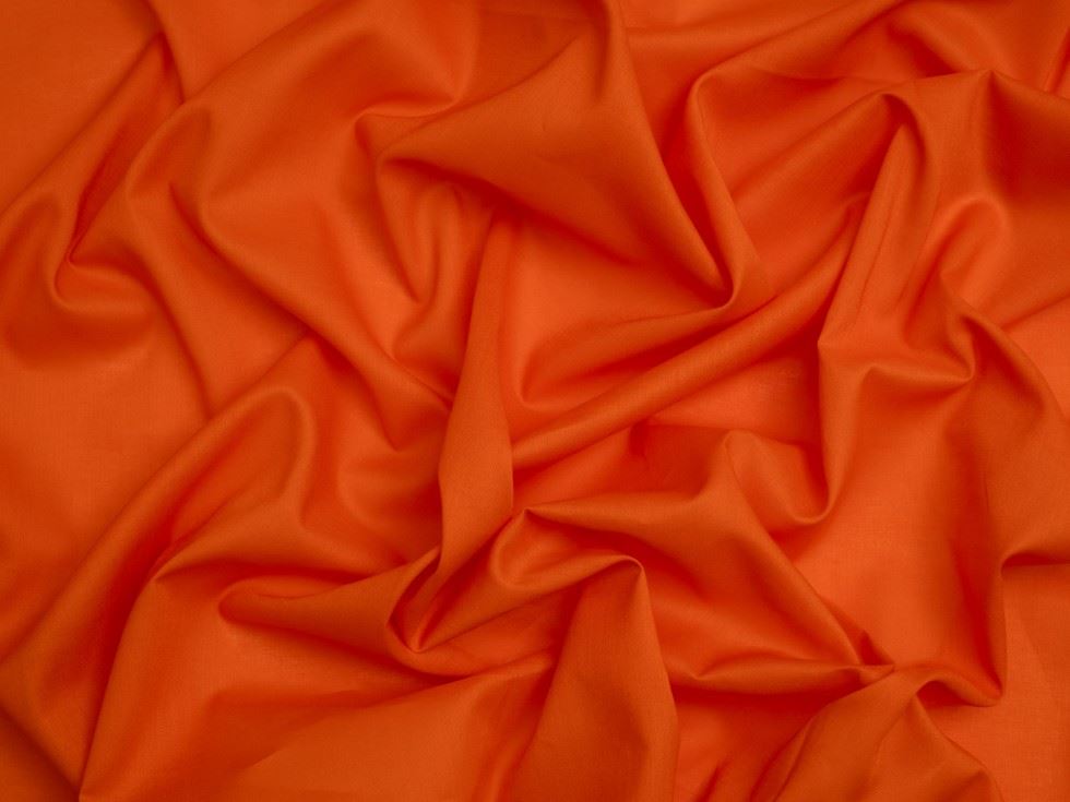 Minerva Core Range Orange 100% Cotton Lawn Fabric