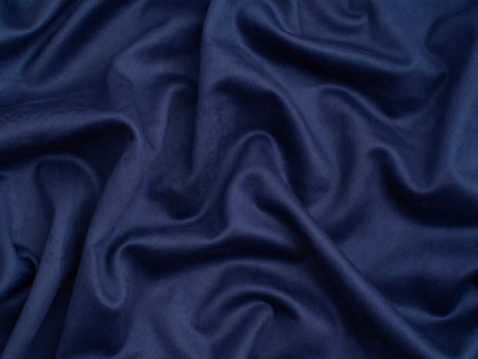 Minerva Core Range Suede Scuba Stretch Knit Fabric French Navy
 