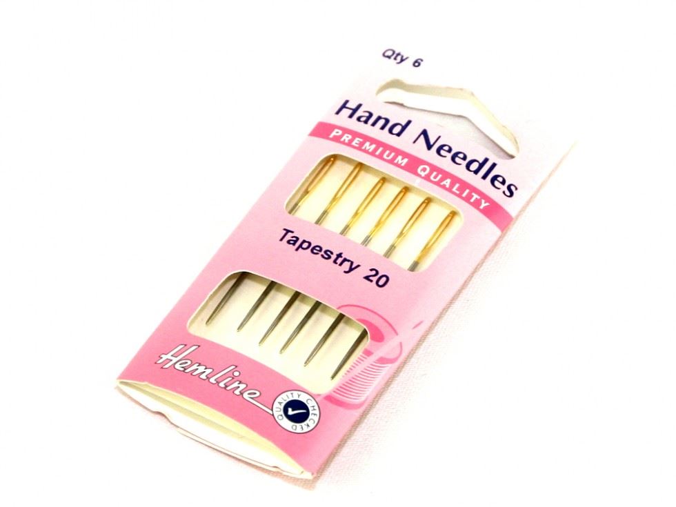 Minerva Tapestry Cross Stitch Needles Gold Hemline H283g.20