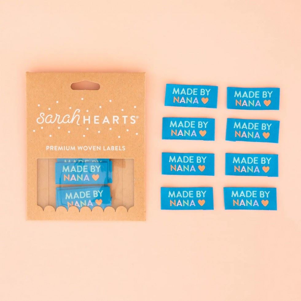 Sarah Hearts Made By Nana Woven Labels
 