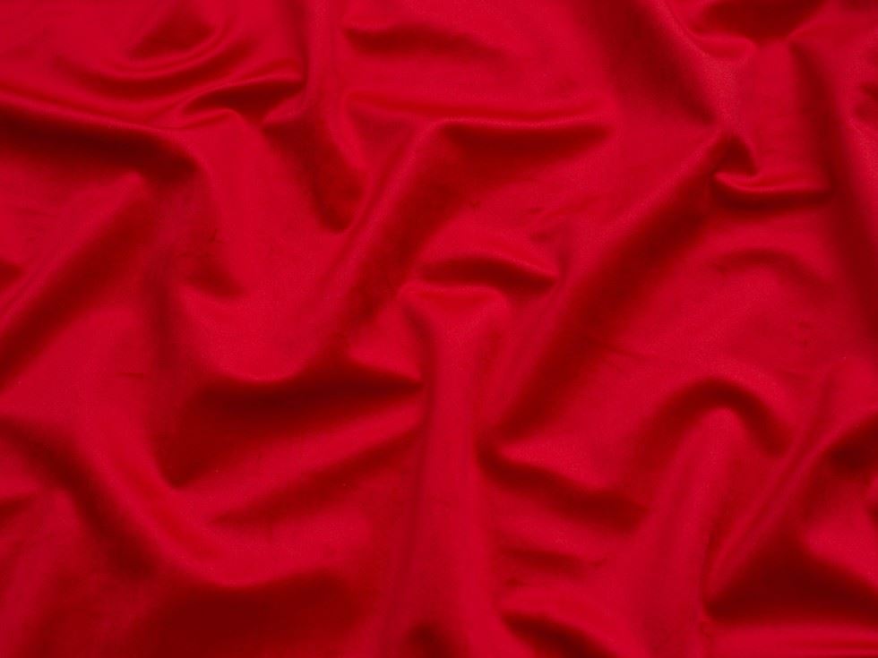 Minerva Core Range Red High Pile Velvet Fabric