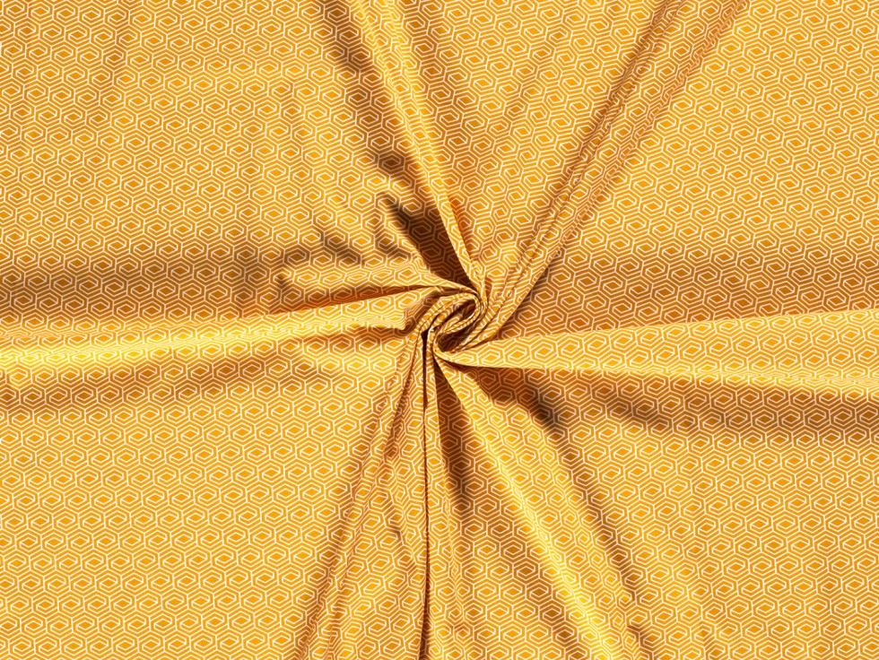100% Cotton Poplin Fabric Yellow
 