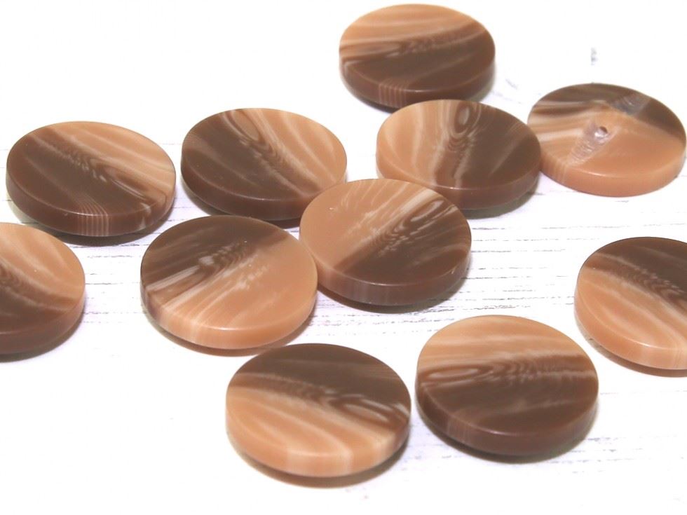 Dill Marble Plastic Buttons (Value Pack) Camel
 