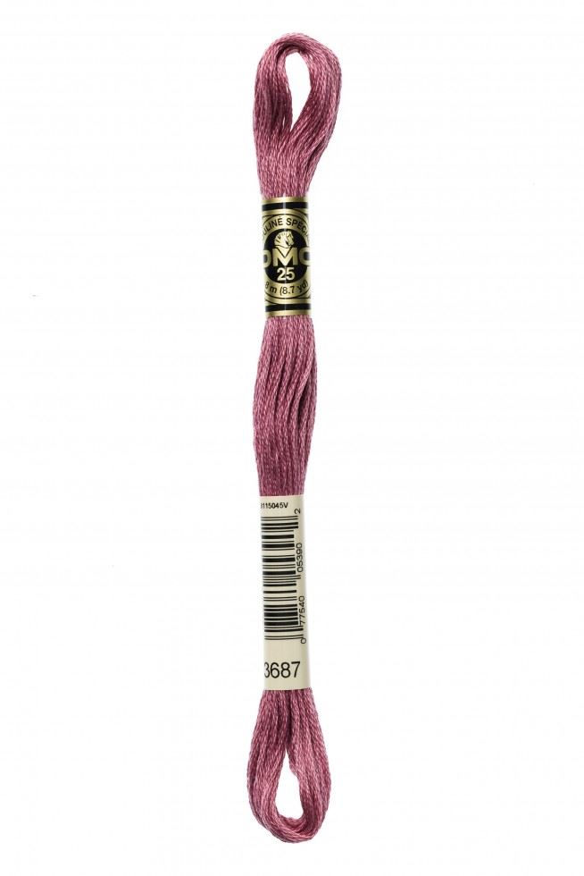 DMC Stranded Cotton Embroidery Thread 3687
 