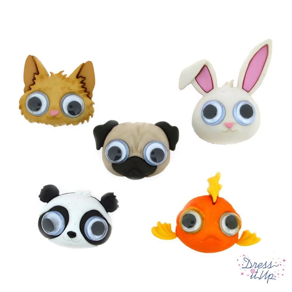 Dress It Up Google Eyed Buttons
 