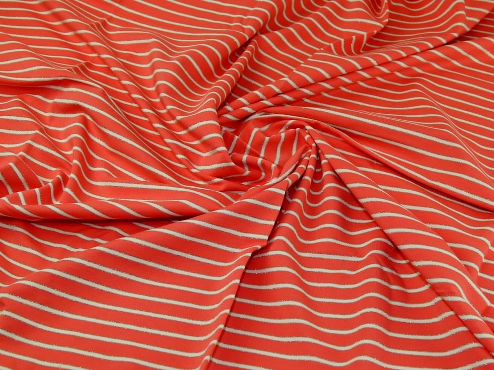 John Louden Coral Loop Back French Terry Stretch Knit Fabric