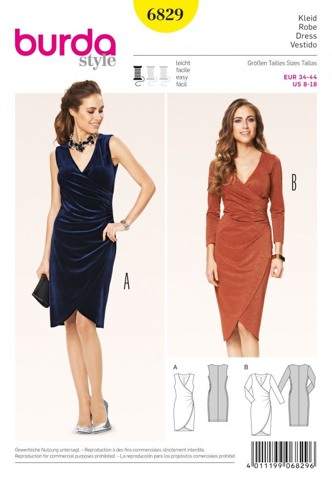 Burda Paper Sewing Pattern 6829
 