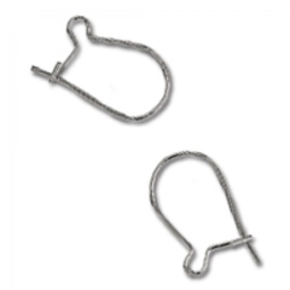 Trimits Silver Kidney Ear Wire Findings (Value Pack Of 3)
