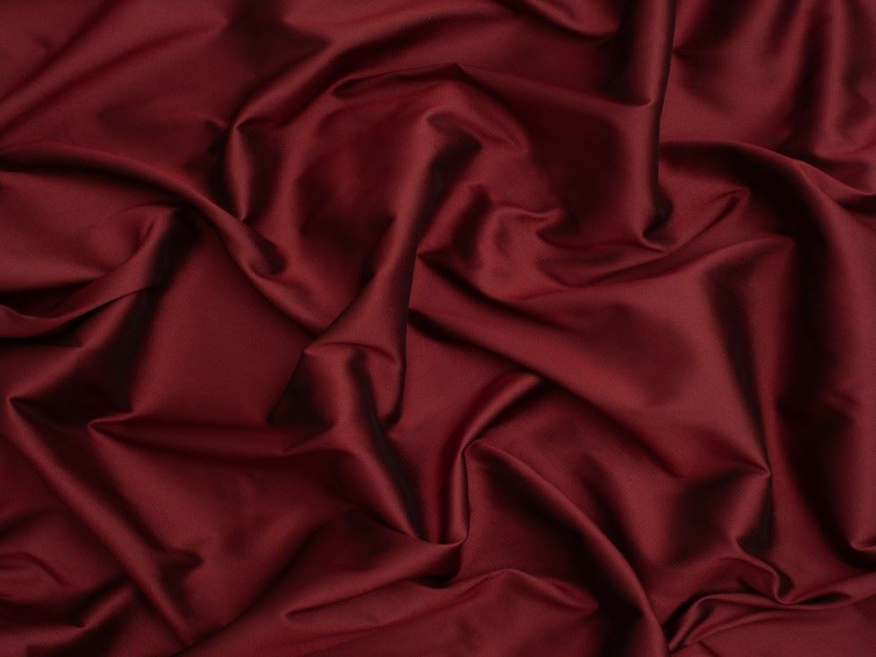 Minerva Core Range Burgundy Faux Silk Effect Taffeta Fabric