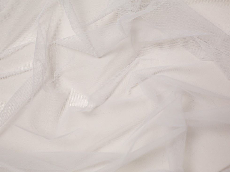 Minerva Core Range White Ultra Stiff Dress Net Fabric