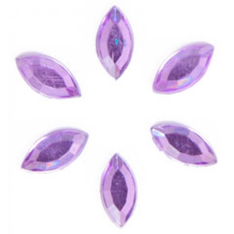 Trimits Lilac Oval Stick On Diamantes