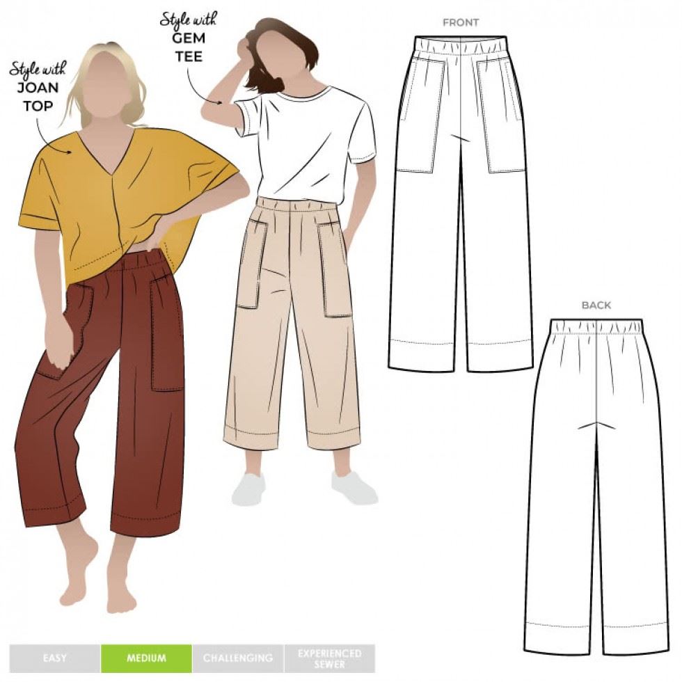 Style Arc Sewing Pattern Darby Pants