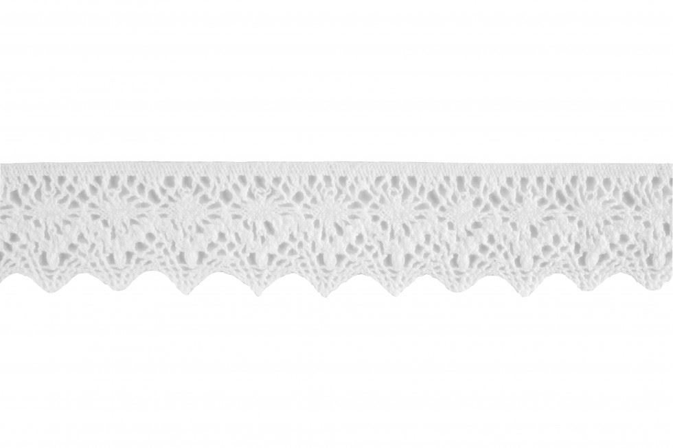 White Cotton Lace Trim