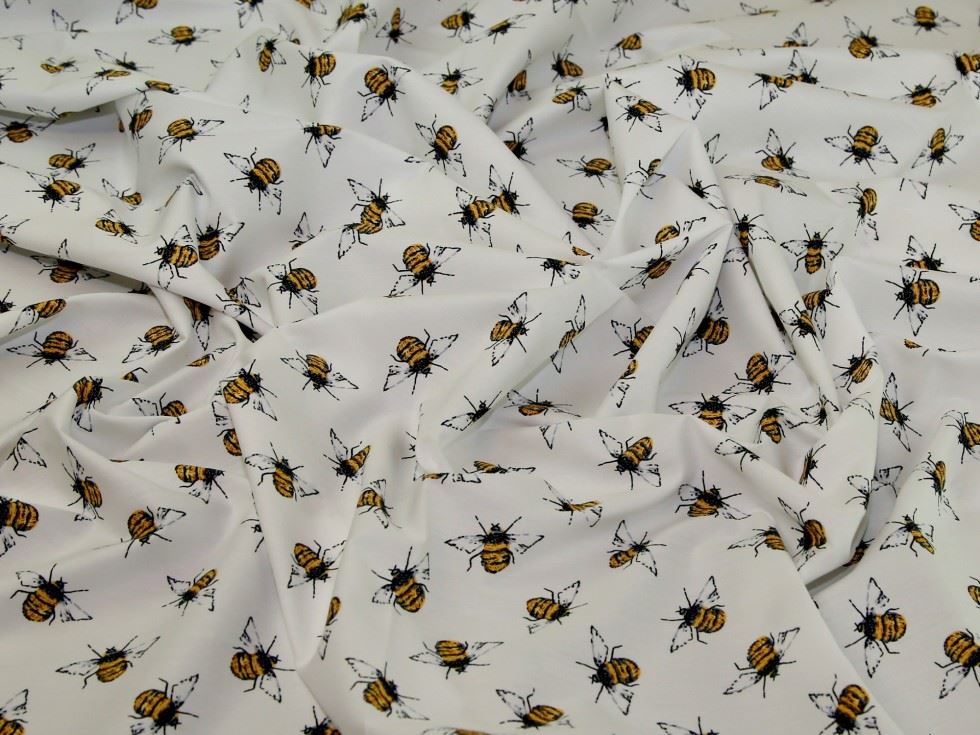 White Deadstock 100% Cotton Poplin Fabric