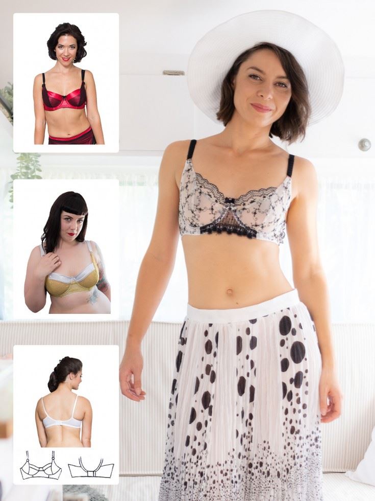 Booby Traps Paper Sewing Pattern Balconette Bra
 