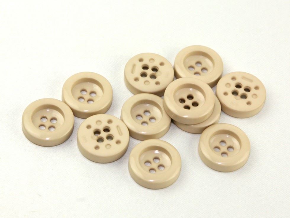 Dill Beige Chunky Coat Buttons (Value Pack)