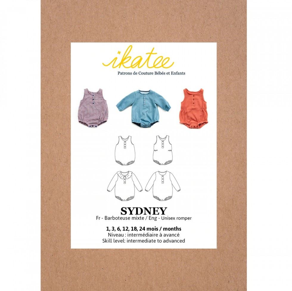 Ikatee Sewing Pattern Baby Sydney Romper