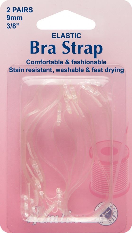 Hemline Clear Replacement Bra Straps
