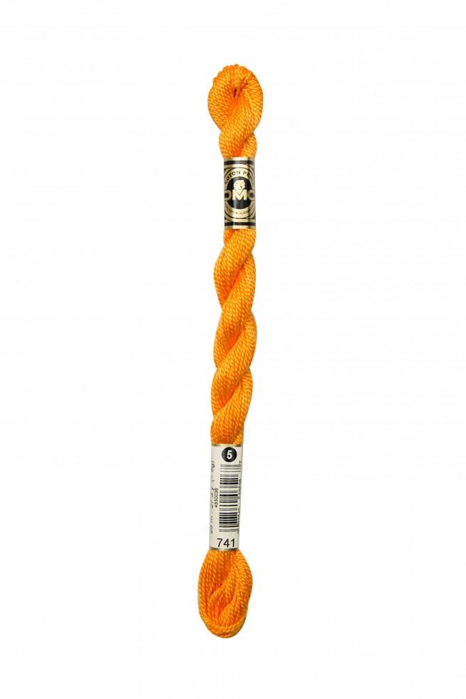 Dmc 741 Size 5 Cotton Perle Thread