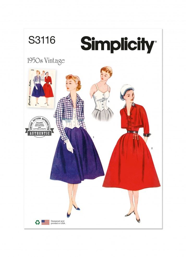 Minerva Sewing Pattern 3116 Simplicity Simplicity-3116-K5