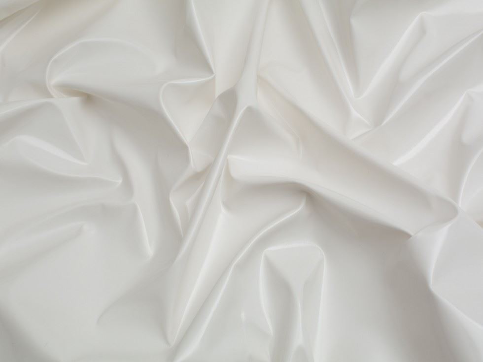 Minerva Core Range Glossy PVC Vinyl Fabric White
 