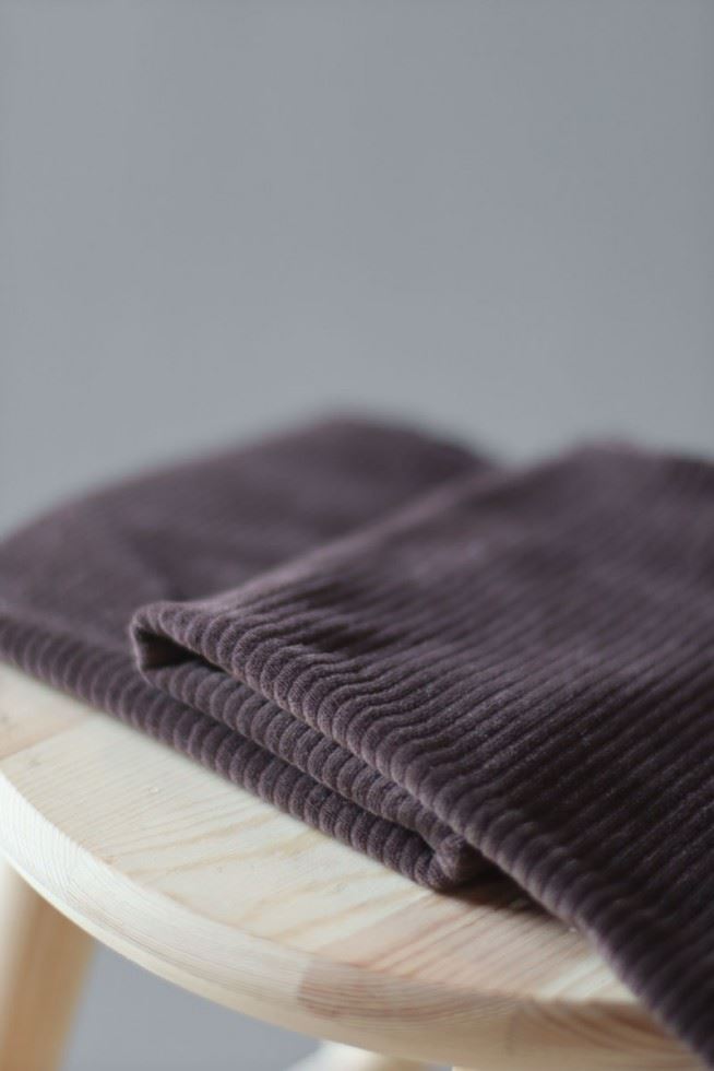 Mind The Maker Umber Organic Cotton Velvety Cord Fabric