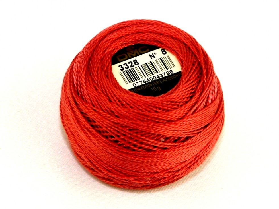 DMC Size 8 Cotton Perle Thread 3328
 