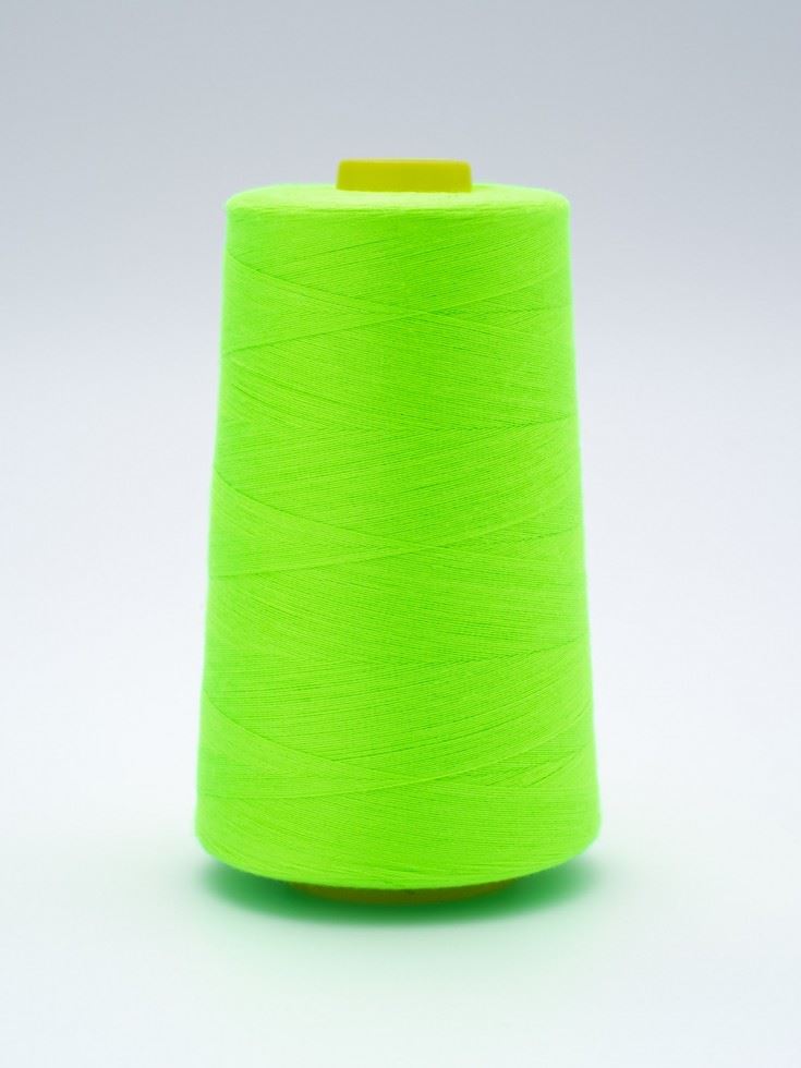 120s Sewing Thread Cone Fluorescent Lime
 