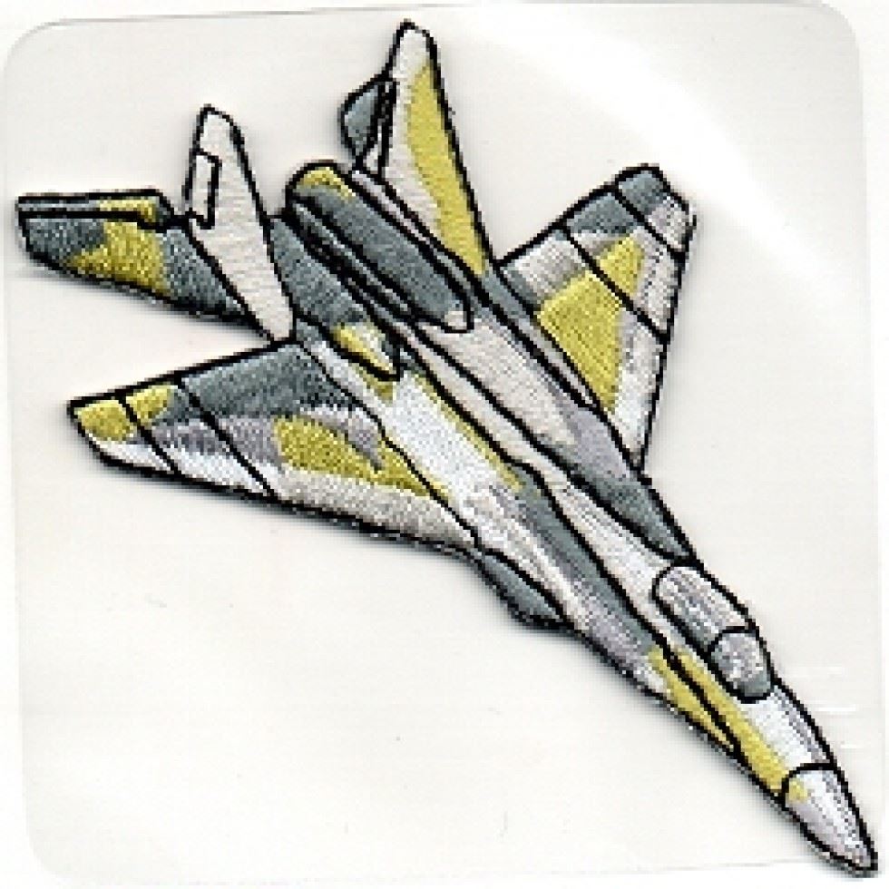 Minerva Patch Motif Fighter Plane Iron Craft Factory Old-Cfm246