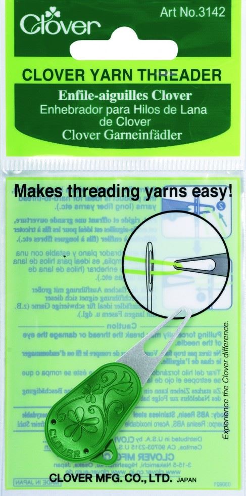 Image of Clover Yarn Needle Threader Green
