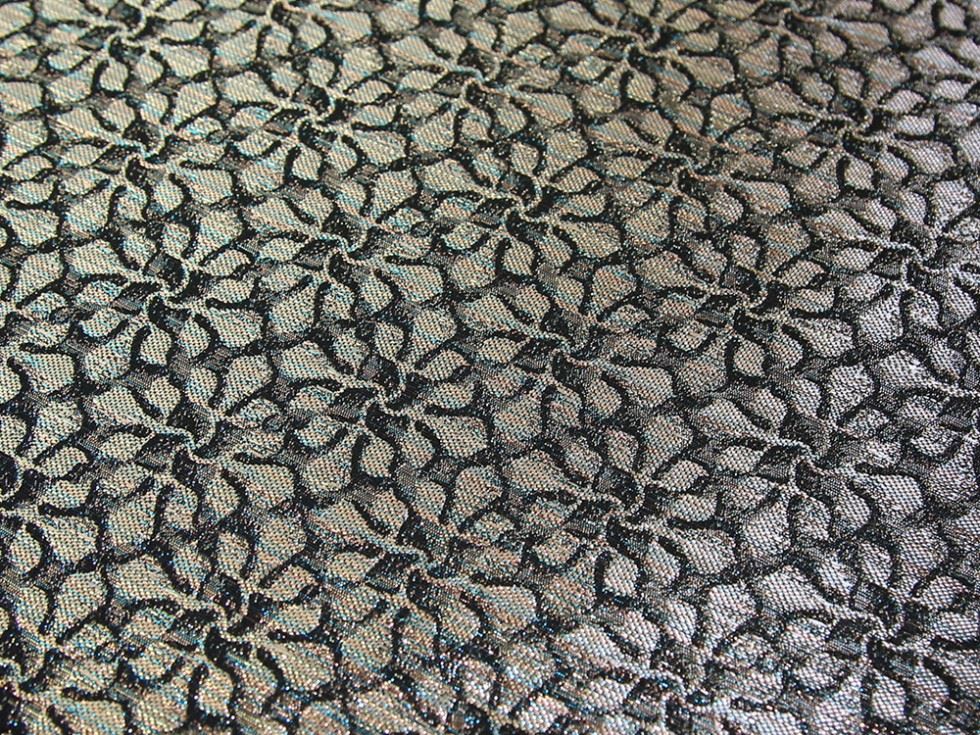 Gold Deadstock Metallic Woven Brocade Fabric