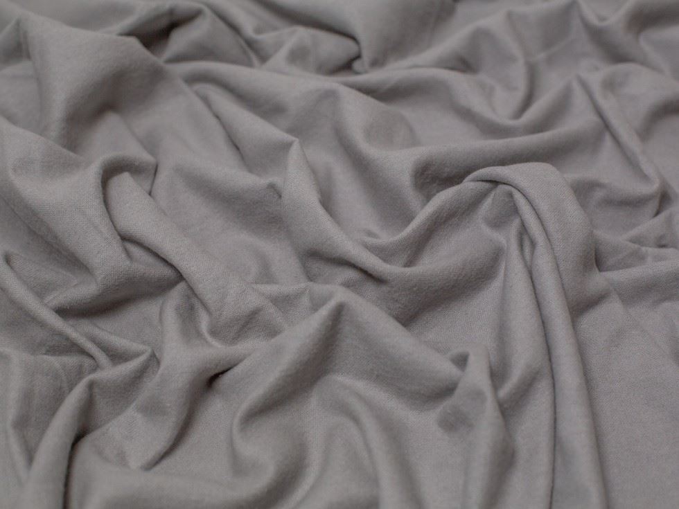 Minerva Core Range Light Cotton Flannel Fabric Silver Grey
