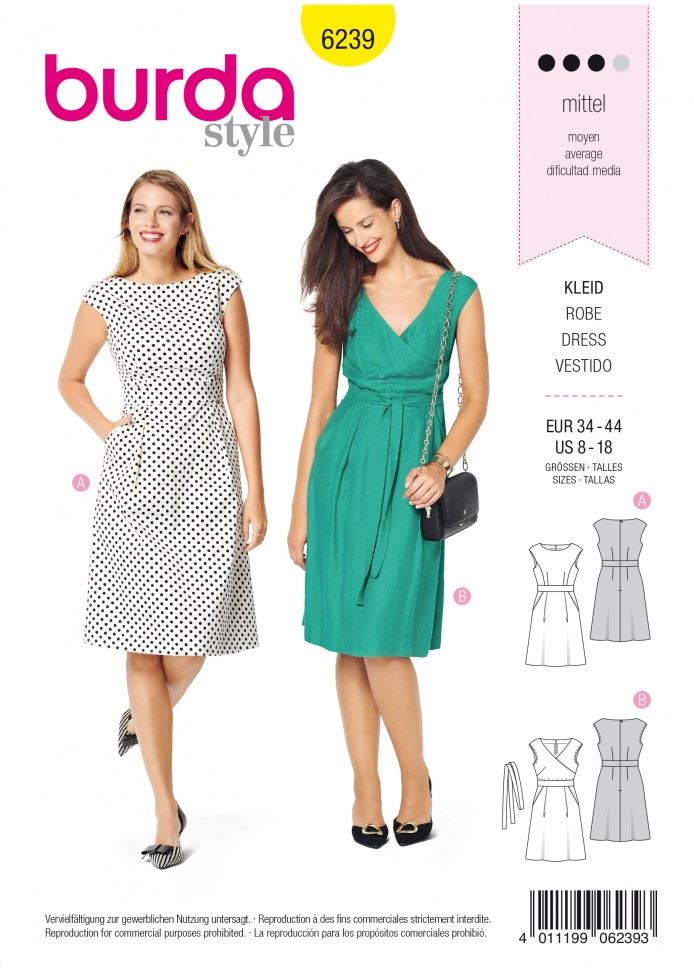 Burda Paper Sewing Pattern 6239
 