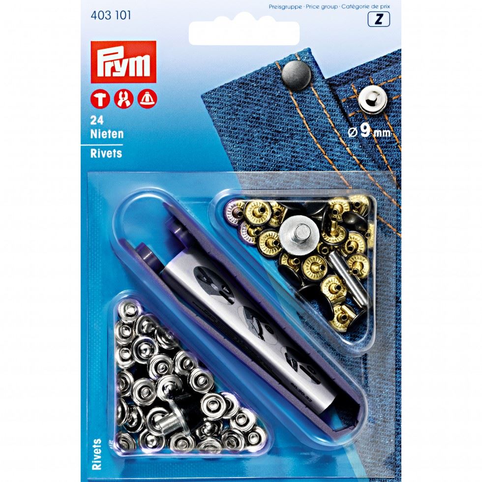 Prym Universal Jean Rivets Silver