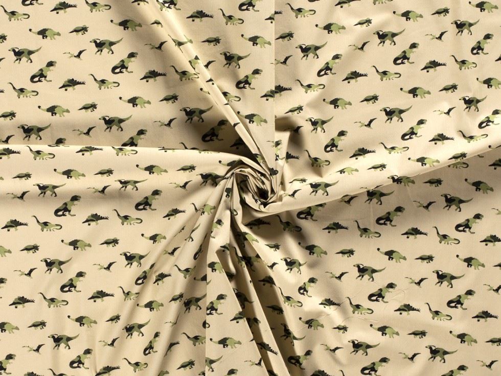100% Cotton Poplin Fabric Beige
 