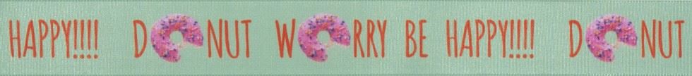 Donut Worry, Be Happy Ribbon Multi
 