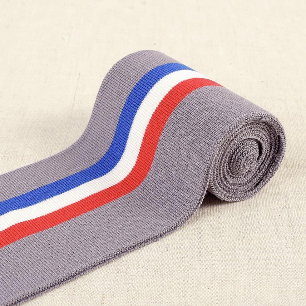 Minerva Core Range Knitted Cuff Ribbing Grey Blue White Red
 