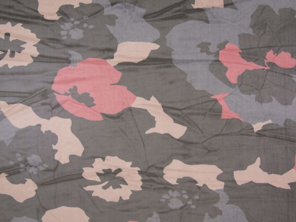 Deadstock Stretch Mesh Fabric Pink